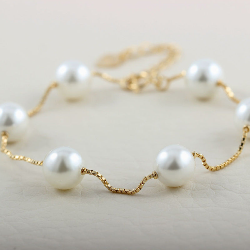 925 sterling silver beaded bracelet