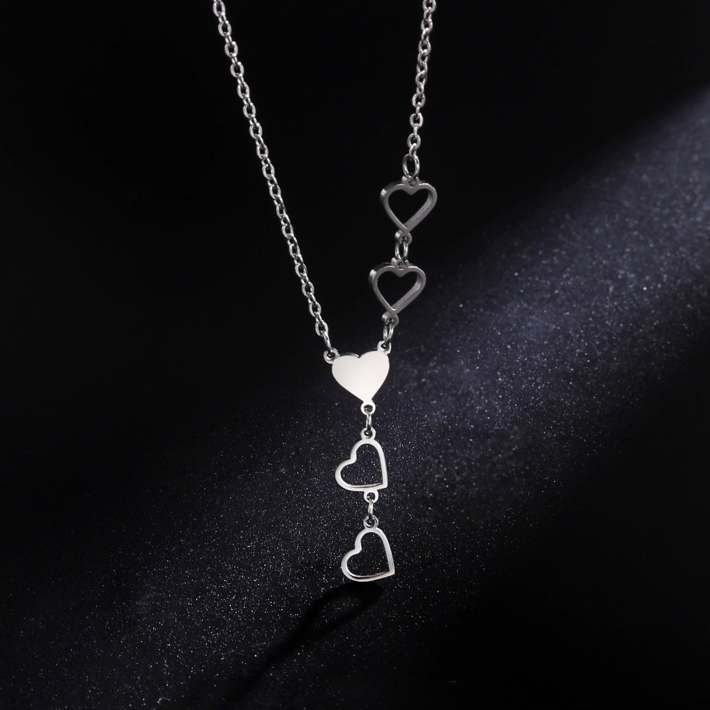 Fashion Love Pendant Stainless Steel Necklace