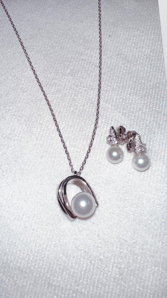 2023 Sale European American Simple Luxury Pearl Silver Set